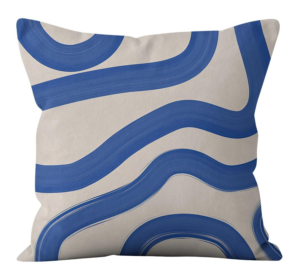 Office Living Room Home Pillowcase Abstract Line Decorative Pillowcase Car Ornaments