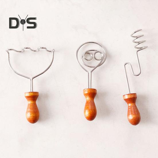 1 Set Miniature Kitchen Tools Mini Honey Mixer Mashed Potato Press Miniature Cooking Baking Utensils Models for 1:12 Miniature House