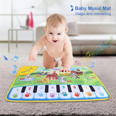 Covoraș muzical pentru copii Covor de pian Covor de joacă pentru copii Pătură cu animale târâte Jucărie muzicală educativă Băieți Fete Cadou de Crăciun de naștere