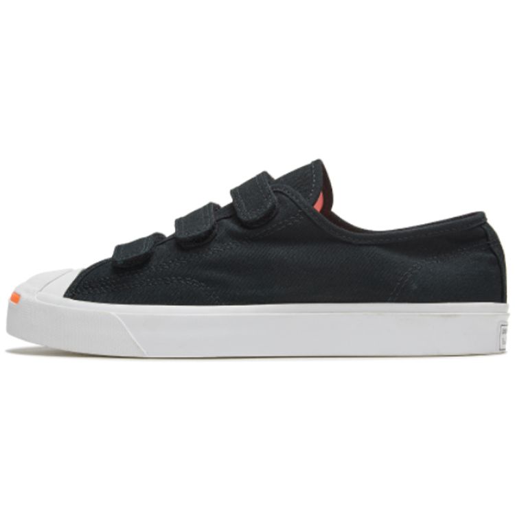

Converse Jack Purcell Low Easy-On Black Total Orange Unisex Sneakers White 168136C 35.5