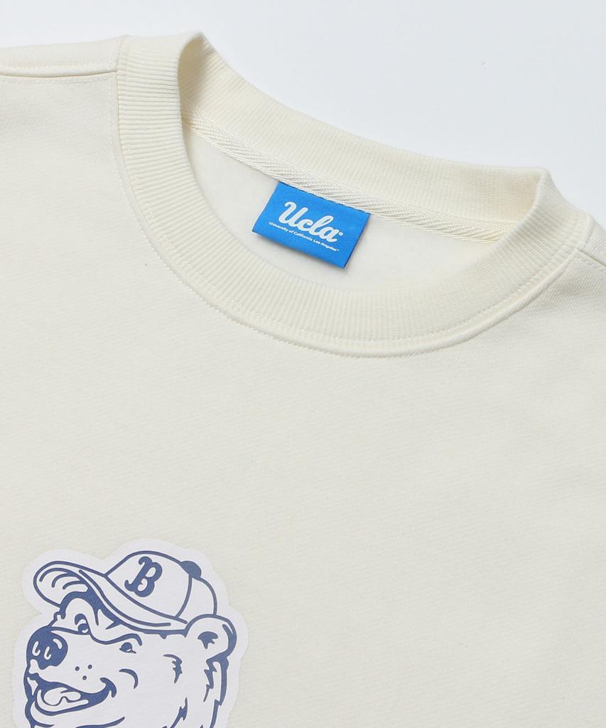 UCLA Unisex Ucla Fleece-Lined Bear Sweatshirt [Cream](Uc2Ltk2)