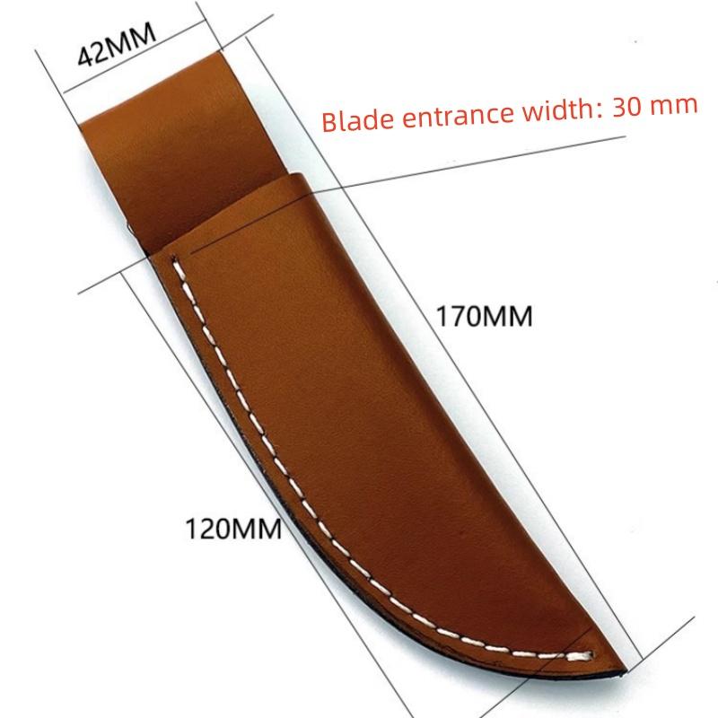 Fixed  Blade Straight Knife Sheath Two-layer Knife Cover Outdoor Hunting Knife DIY Knife Sheath Leather Case Knife Blade