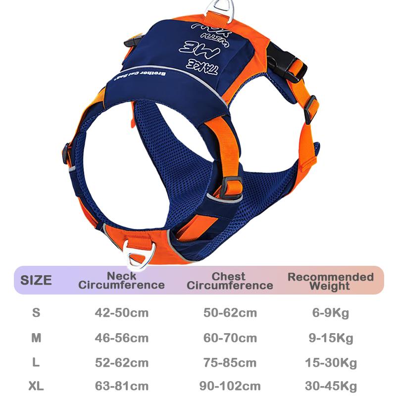 Adjustable Pet Vest Style Dog Chest Strap Harness Large Dog Chest and Back With Traction Rope Set For Large Dog Outdoor Supplies