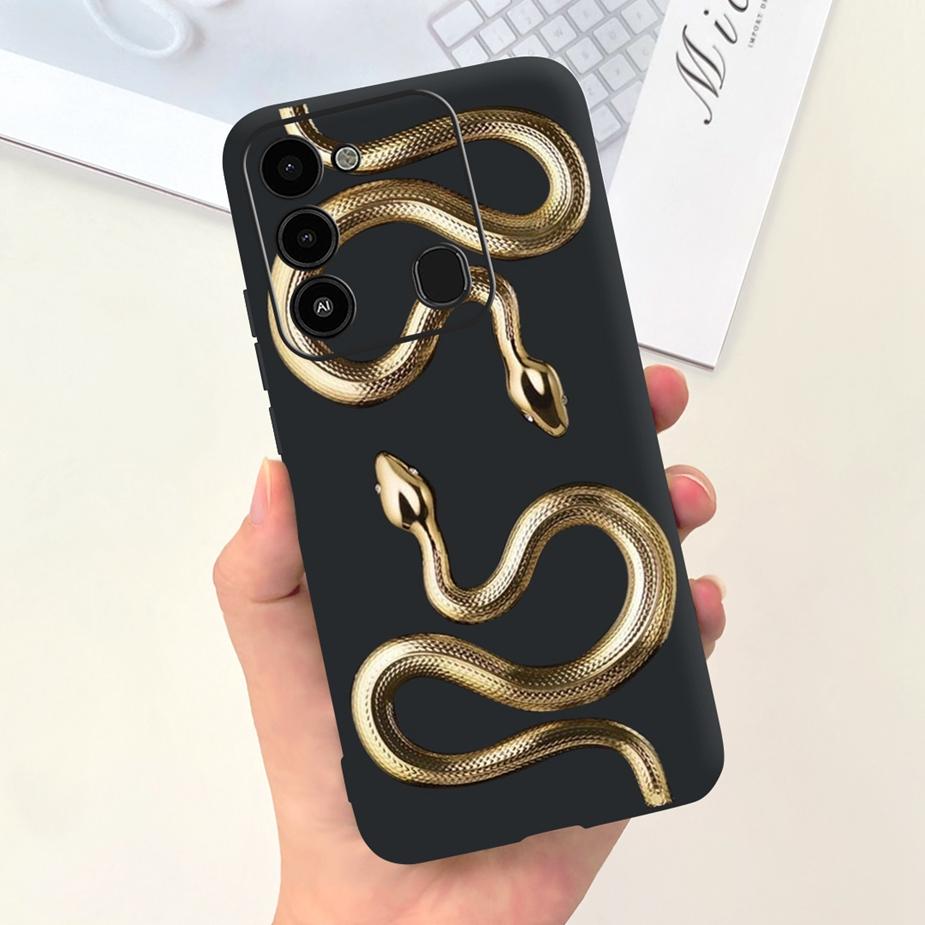 For Tecno Spark 8C Case KG5k KG5j KG5n Stylish Candy Painted Cover Soft Silicone Phone Case For Tecno Spark Go 2022 Spark8C Bags