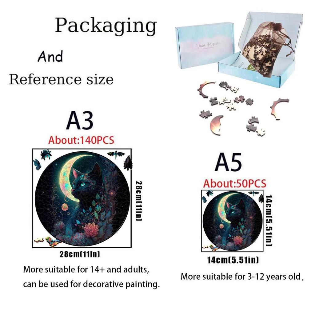 Unique Wooden Animal Jigsaw Puzzles Colorful Rabbit Cat Dog 3D Puzzle Gift Interactive Toy for Adults Kids Educational Jigsaws