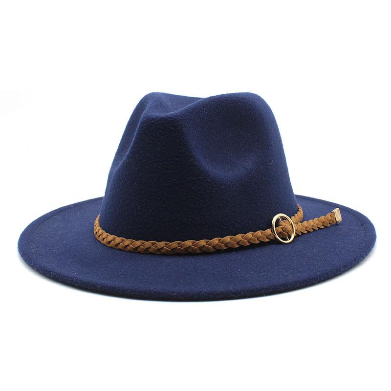 Double Color Black And Red Woolen Felt Hat Party Flat-Brimmed Jazz Top Hat Sample