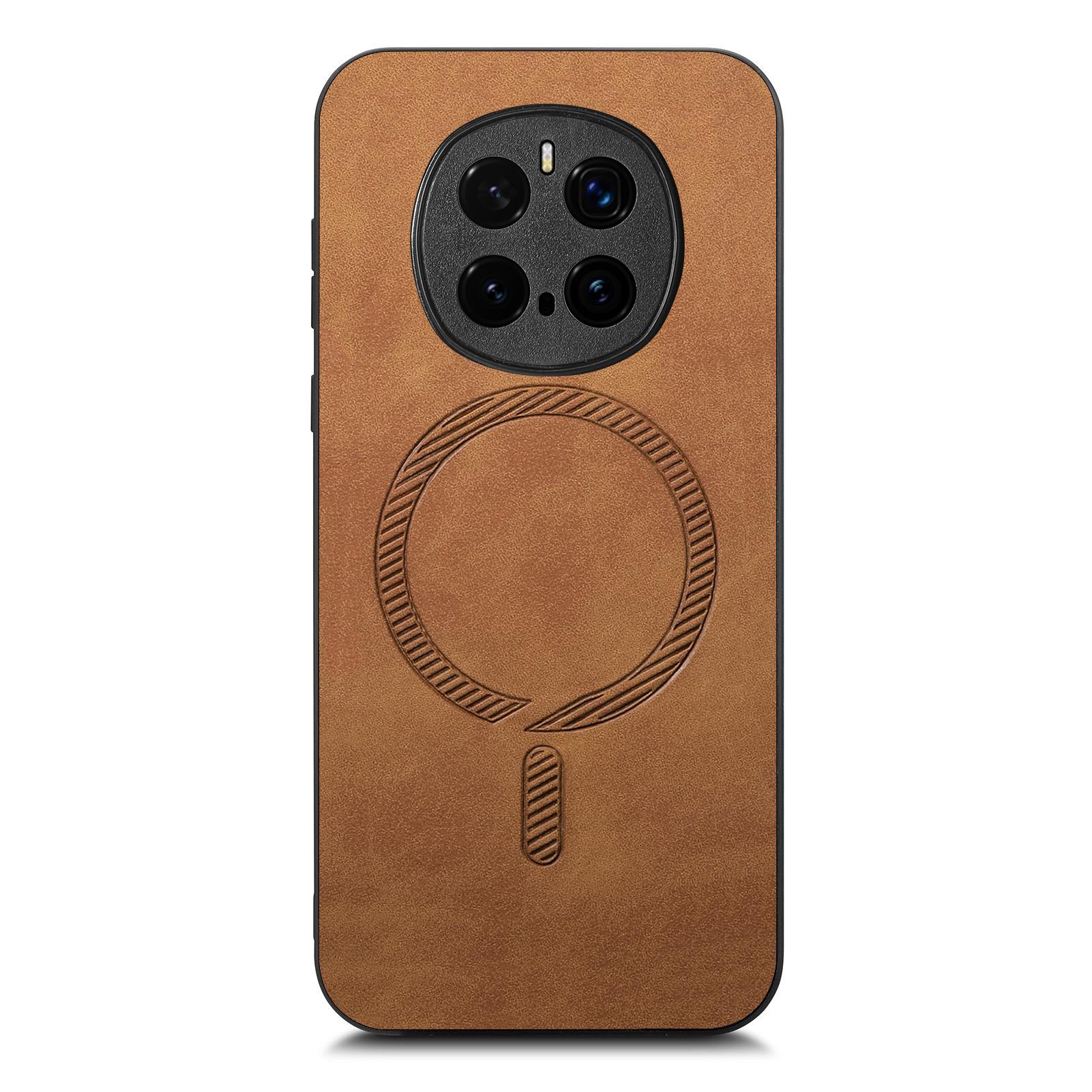 

Шкіряний чохол для Honor Magic7 Pro 5G, сумісний з MagSafe, з покриттям, що приємне на дотик Brown