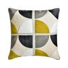 Custom Yellow & Grey Throw Pillow Covers Cotton Embroidery & Quilted Throw Pillows For Couch Geometric Modern Style Easter - Spatial