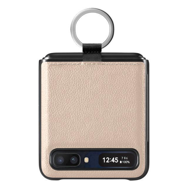 

Тонкий кожаный чехол с держателем на палец для Samsung Galaxy Z Flip 3 Flip4 Flip 4 Flip3 5g, складной чехол для мобильного телефона с защитой от падения, Fundas for Samsung Z Flip 3 хаки