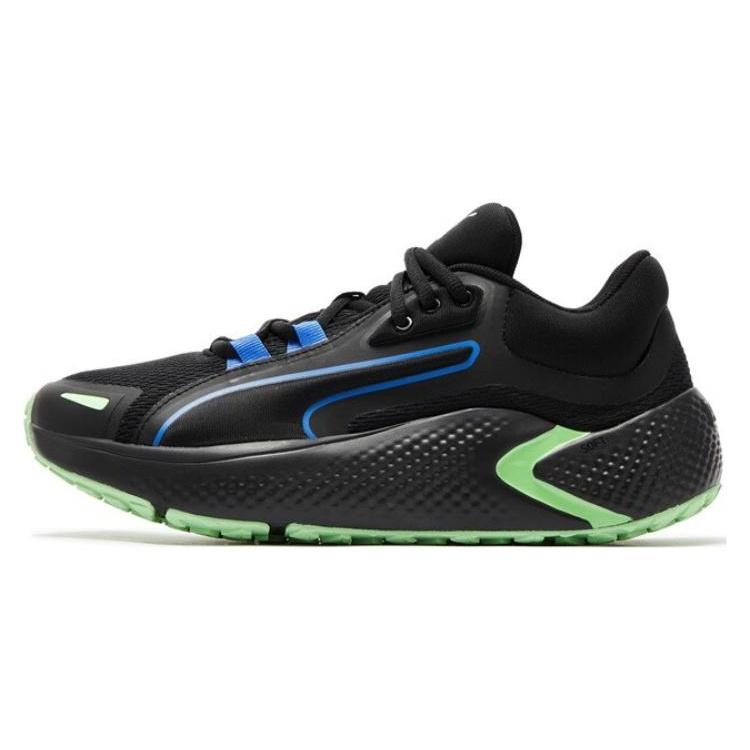 PUMA Softride Pro Coast  Black Blue Green  Men s 377059-07 EU 42.5