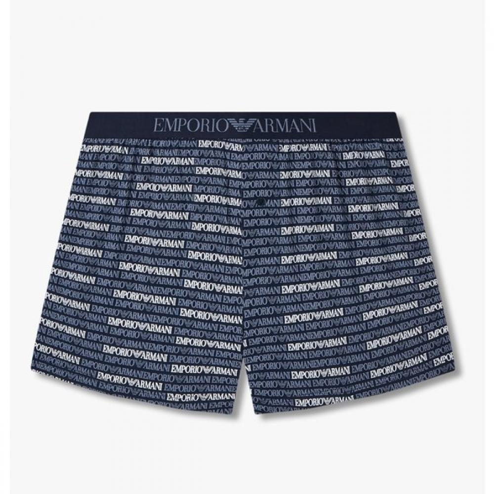 Emporio Armani Men S Logo Patterned Cotton Trunk 0815312095 L