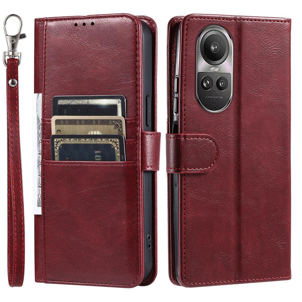 Cover for OPPO Reno10pro 5G,Reno10 5G Retro PU Leather Flip Wallet Phone Case Multi Card Slots