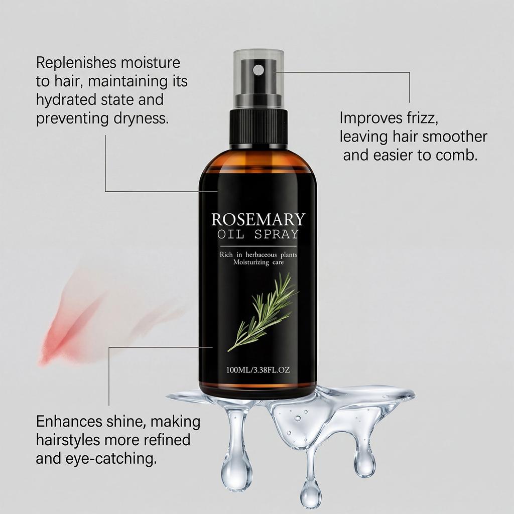 Ulei pentru Îngrijirea Părului, Design cu Pulverizator, Formulat Special Pentru Tipurile de Păr Uscat, Potrivit Pentru Toate Texturile de Păr, De la Neted la Cret, 100ML
