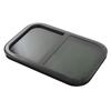 RV Sliding Window 750 X 430 Mm Black Aluminum Alloy Trailer UV Resistant Glass With Movable Insect Resistant Net