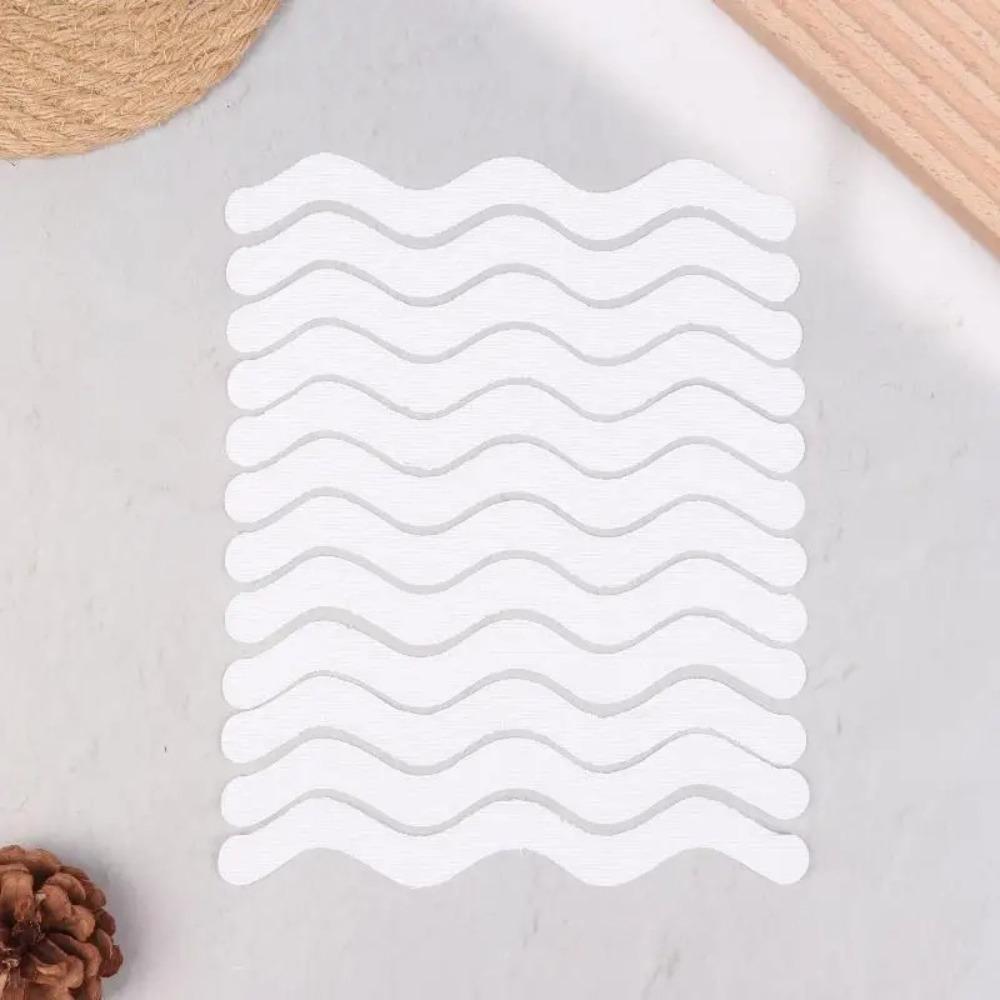 6/12pcs Adhesive Anti-Slip Stickers S-Shaped Design Bathroom Floor Stickers  for Bathtub