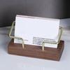 Metal Business Card Holders Business Card Stand Postcard Holders Creative Business Card Display Rack for Office Tabletop