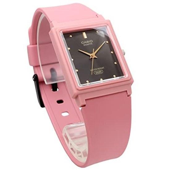 CASIO Analog Wristwatch Chipkashi Cheap MQ-38UC-4A Matte Salmon Pink Urethane Belt Rectangular Face Unisex Overseas Model