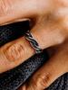 Scalettoblack Urm005 Vintage Twist Pattern Ring