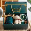 Ceramic 55° Temperature-Control Mug Set with Lid & Gift Box