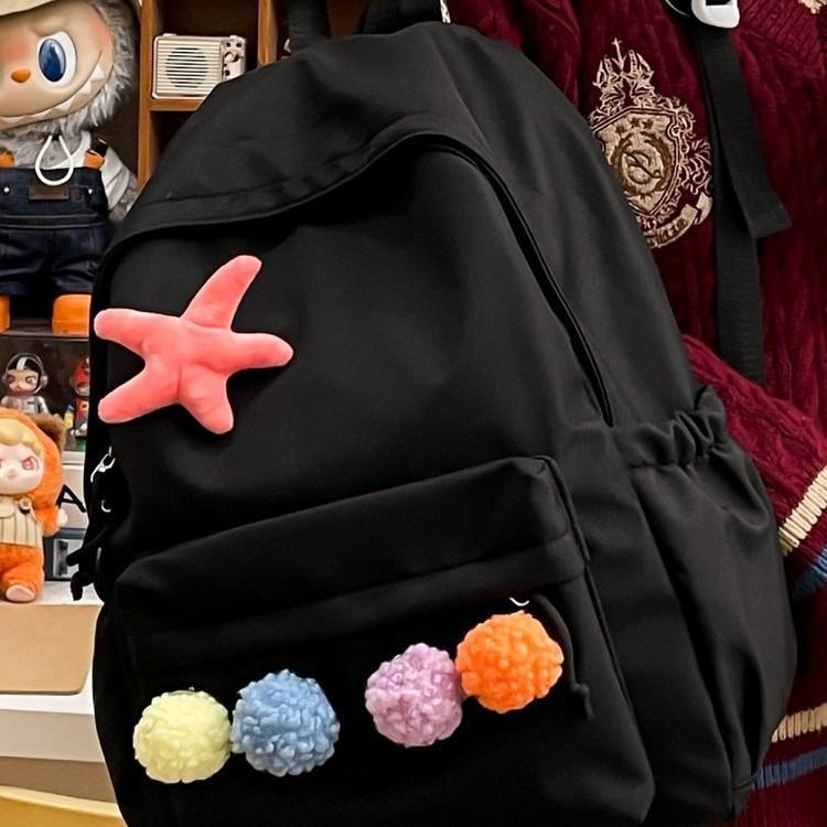 Schoolbag Japanese Ins Junior High School Student Schoolbag Simple and Versatile Cute Girl College Style Mini Lightweight Backpack