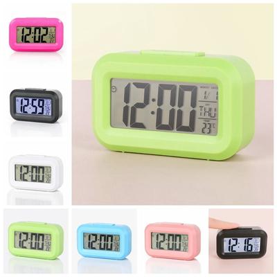 Plastic Silent Snooze Clock Digital Display LED Electronic Clock Creative Desk Clocks  Date Display