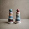 Mushie Ring Tower (original) Educational Toy, Baby Toy, Nordic Design, Christmas Gift, Birthday Gift, Pretend Play Baby Gift, Baby Shower Gift