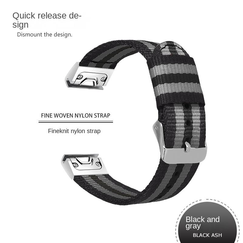 26 22 20MM Nylon Quick Release Watchband For Garmin Fenix 7X 7 6 6X Pro 5 5X/5XPlus 3 HR  Watch Canvas Strap Wrist Band Bracelet