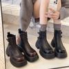 French Platform Martin Boots Women's 2025 New Autumn Temperament Commuter British Style Short Boots Versatile Fashion Boots