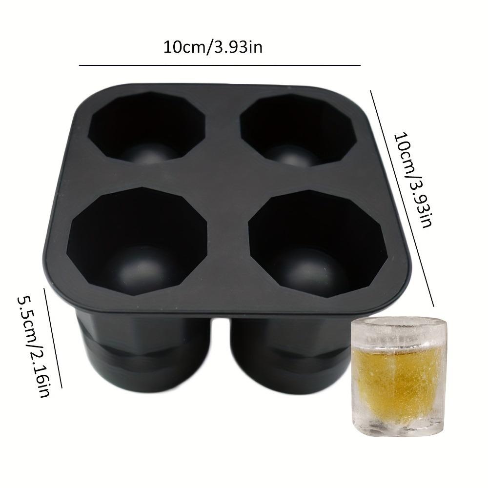 OYXism – 2 Stampi Per Cubetti Di Ghiaccio Grandi In Silicone Con Coperchio – Cubi Da 5 Cm – Per Whisky, Cocktail E Bevande – Impilabili E Antiaderenti - 3