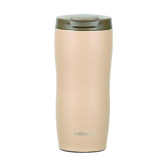 

Pearl Metal Stainless Steel Tumbler 360 Smoky Beige with Lid Cafe Mug HB-5169 7575170mm