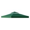 Outdoor Replacement Canopy Top 10x10ft 300D Polyester Cloth Double Tier Gazebo Roof Cover Garden BBQ Gazebo Top Replacement Cove