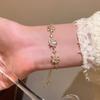 Micro-inlaid Zircon Love Bracelet Women's Light Luxury Niche Temperament Pull-out Bracelet Jewelry
