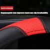 Leather Car Steering Wheel Cover, Non-Slip Car Wheel Cover Protector Breathable Microfiber Leather Universal Fit for Most Cars