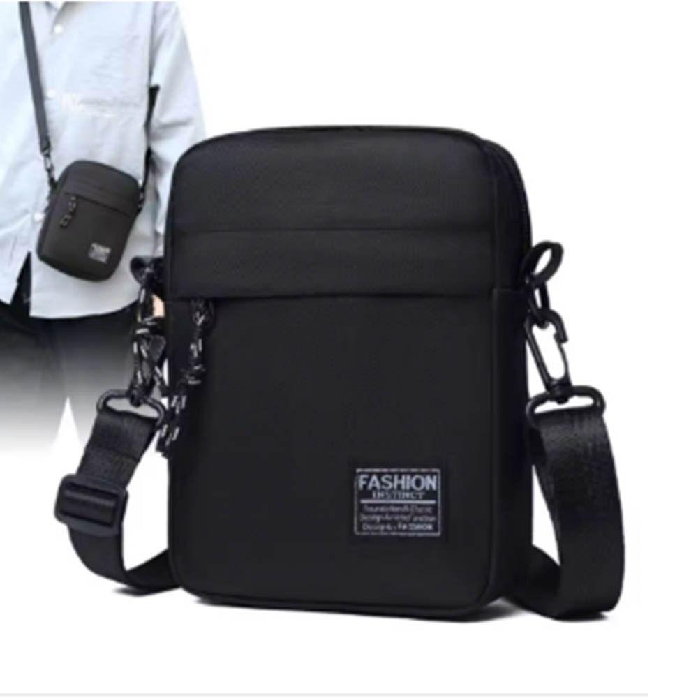 Large Capacity Men's  Crossbody Bag Solid Color Small Square Bag Business Shoulder Bag  Outdoor