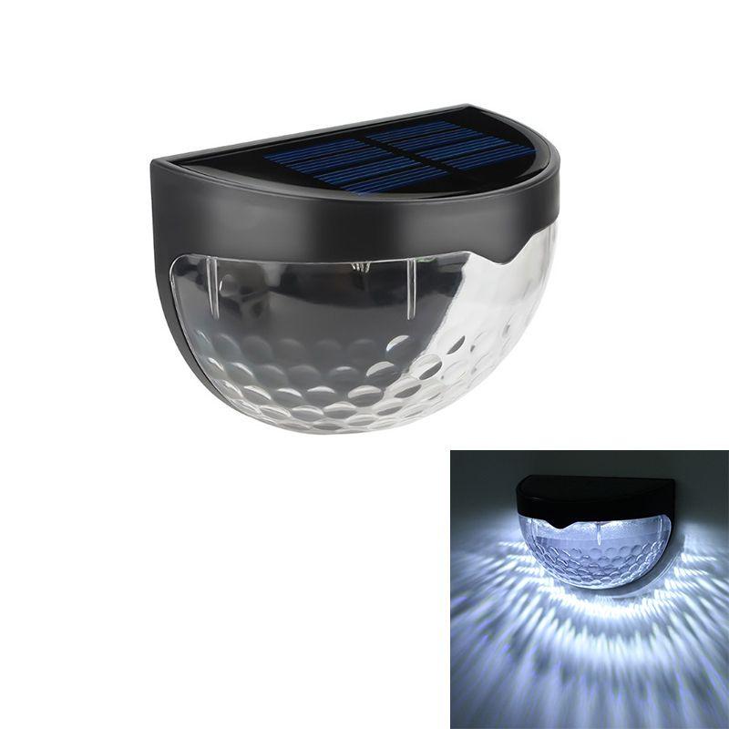 Solar Led Night Light For Outdoor Garden Wall Fence Decor Waterproof And Energy-efficient