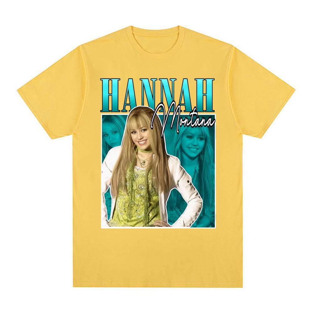 Hannah Montana 90s Vintage Graphics Tee Shirt Unisex Women Clothing Harajuku High Street Tshirt Fashion Casual 100 Cotton T Shirt