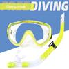 Droog Snorkel Set voor Volwassenen Jeugd Droog Bovenstuk Snorkel Duikmasker met Neuskap Anti-Mist 180° Breed Zicht Spiegelend Glas Snorkeluitrusting voor Mannen Vrouwen