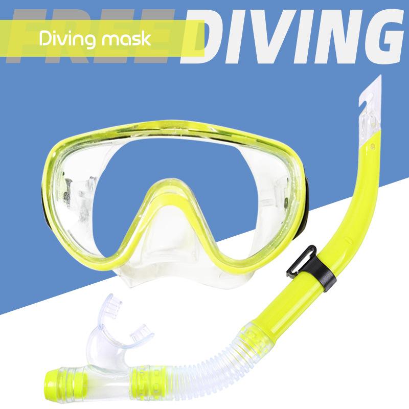Droog Snorkel Set voor Volwassenen Jeugd Droog Bovenstuk Snorkel Duikmasker met Neuskap Anti-Mist 180° Breed Zicht Spiegelend Glas Snorkeluitrusting voor Mannen Vrouwen