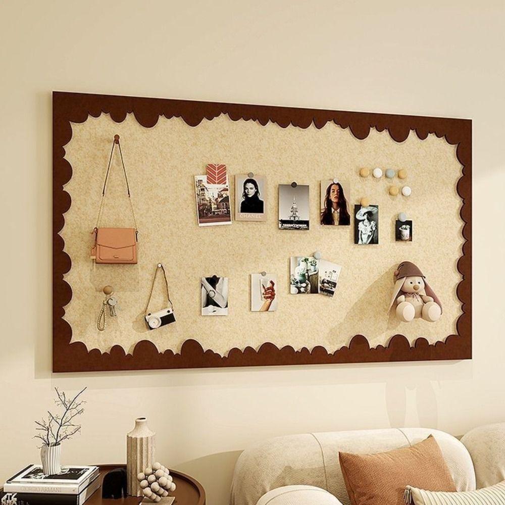 Self Adhesive Felt Wall Board Scalloped Border Wall Memo Board Gifts Photo Wall Panel  Home Decor