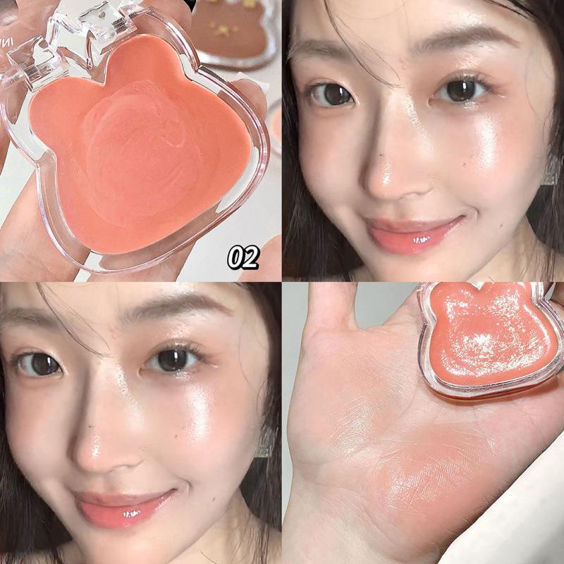 

Cappuvini Little Rabbit Multi-Use Balm: Plumping Korean-Style Highlight & Blush, Age-Defying, Long-Lasting Rouge for Women. 3.5g