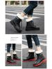 Stylish Non-Slip Waterproof Rain Boots for Adults with Thick Sole and Added Velvet Lining.