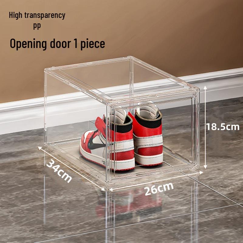 

Акриловый магнитный ящик для хранения обуви – Прозрачный, Антиокислительный шкаф и полка для кроссовок. As shown
