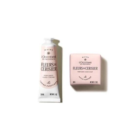 LOCCITANE Fleur de Cerisier Sakura Cherry Blossom Merci Gift Set Hand Cream Soap Petit Birthday Women Men Popular Farewell Present
