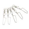 20PCS Fishing Snap Swivels Stainless Steel High Strength B Type Ball Bearing Swivels for Freshwater