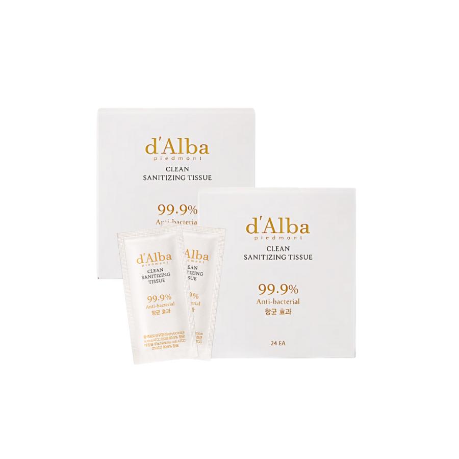 

d Alba Чистящая дезинфицирующая салфетка 99% антибактериальная