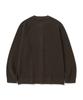 Knitted [Knitted X Fashion Planet] Cotton Waffle Round Cardigan Brown