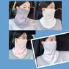 Sun Protection Guard Quick-Dry Fabric Ice Silk Face Guard with Breathable Mesh Cooling Fabric Extended Neck Gaiter Face Guard