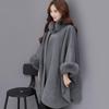 Thickened Woolen Coat Women Autumn Winter Coat Rabbit Collar Women's