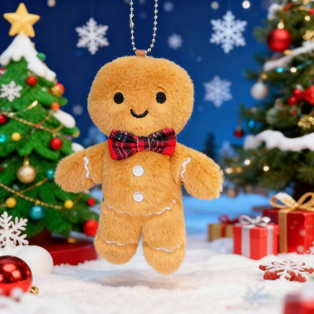 Christmas Tree Plush Toy With Snowflake And Star Decorations For Holiday Gift