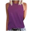 Gradient Color 3D Printed Vest for Women's Round Neck Casual Vest